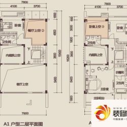 金地博登湖别墅户型图户型3 4室3 ...