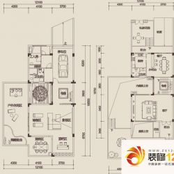 金地博登湖别墅户型图户型2 4室2 ...