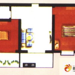 田园绿光户型图B户型 2室1厅1卫1 ...