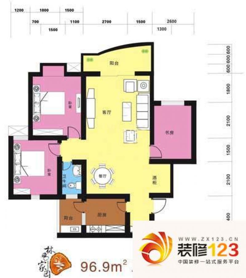 林湾家园c户型户型图