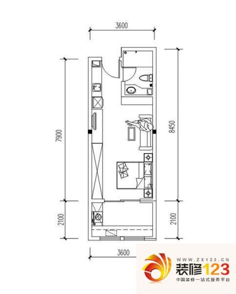 建发汇金国际02户型户型图.