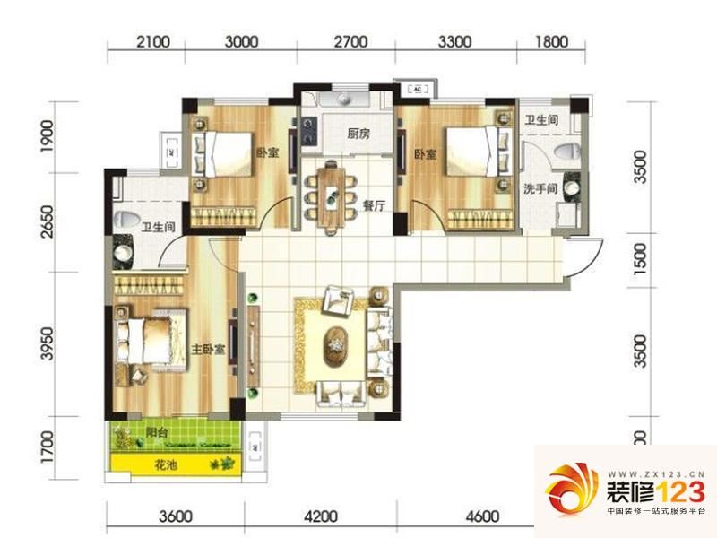 天琴湾3b户型户型图