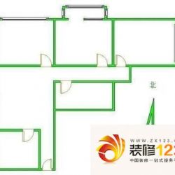 六里屯东里户型图户型图 3室1厅1 ...