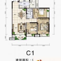 光谷新世界C1户型图