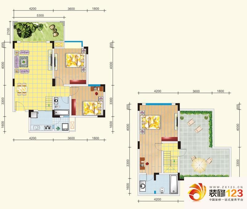 芙蓉山水户型图1期2号楼c1跃户型 .