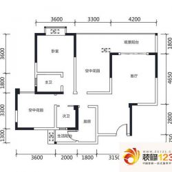 香水城B1奇数户型户型图 ...