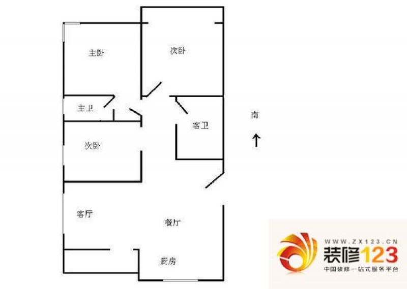 杭州凤凰北苑凤凰北苑户型图3室 户型图 3室2.