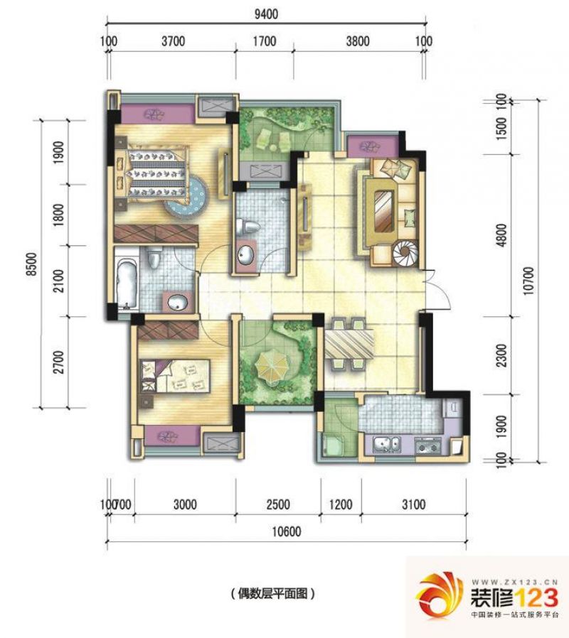 上东阳光美悦林户型图四期二批次 .