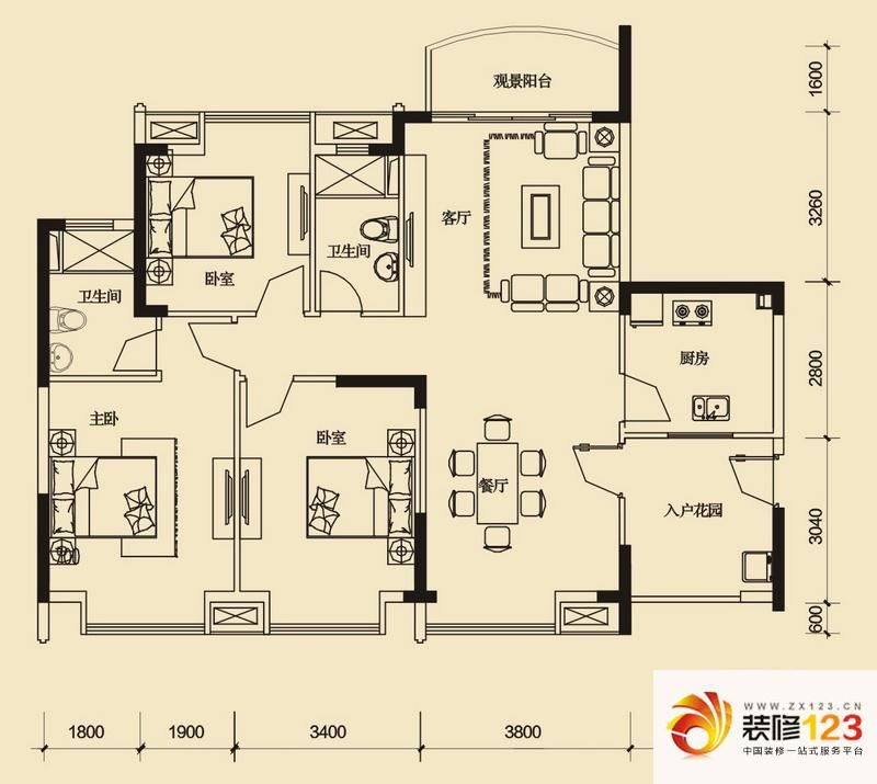 星城国际花园四期户型图11栋标准 ...