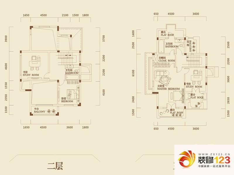 保利中央公馆户型图别墅a户型(二.