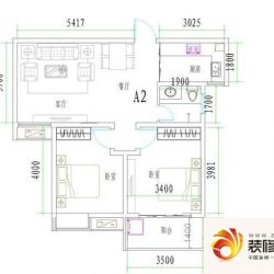 泰瑞龙都国际A2户型户型图 ...