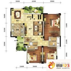 润扬双河鹭岛36-d-1户型户型图 ...