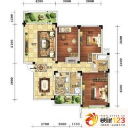 润扬双河鹭岛36-a-1户型户型图 ...