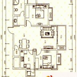 呈龙国际89.62平米户型户型图 ...