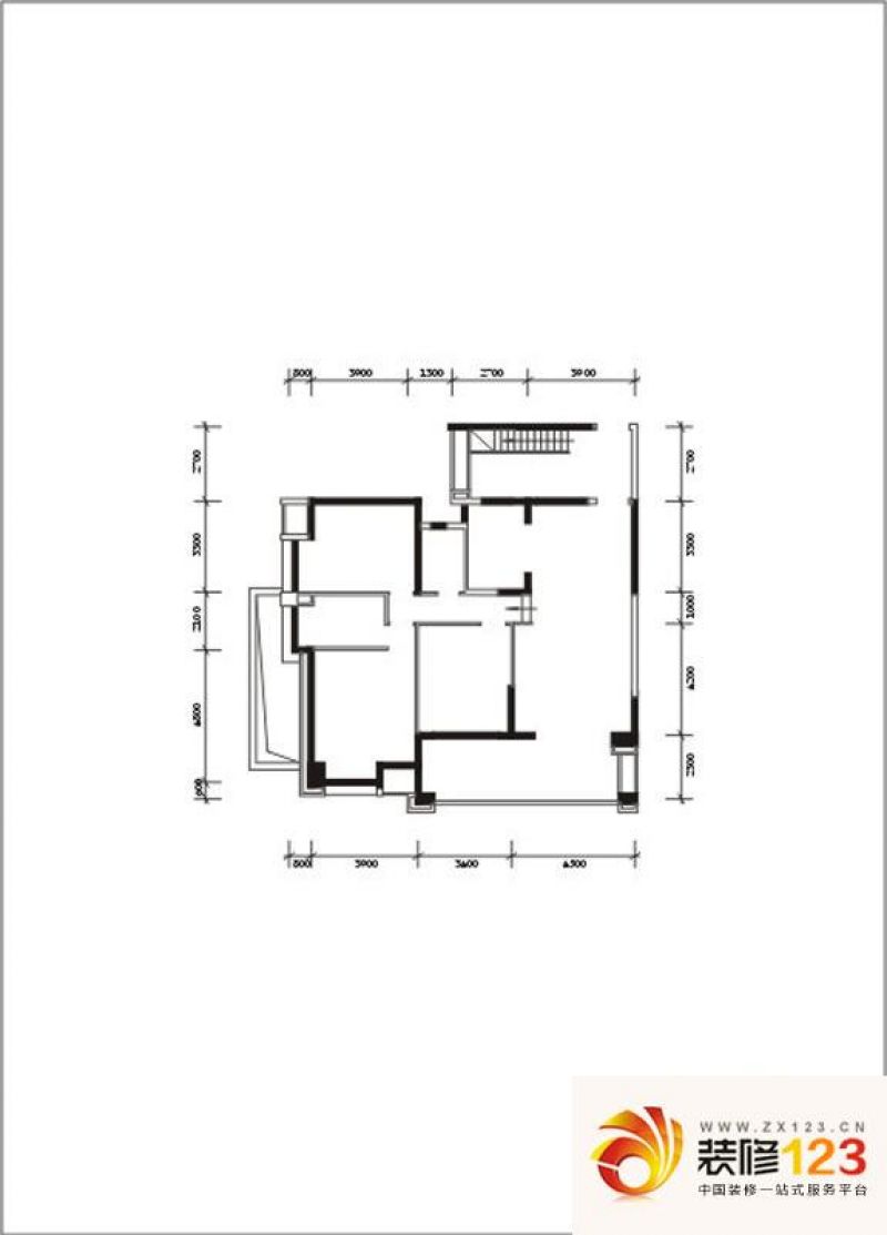 鸿基紫韵户型图户型图 3室2厅2卫 .