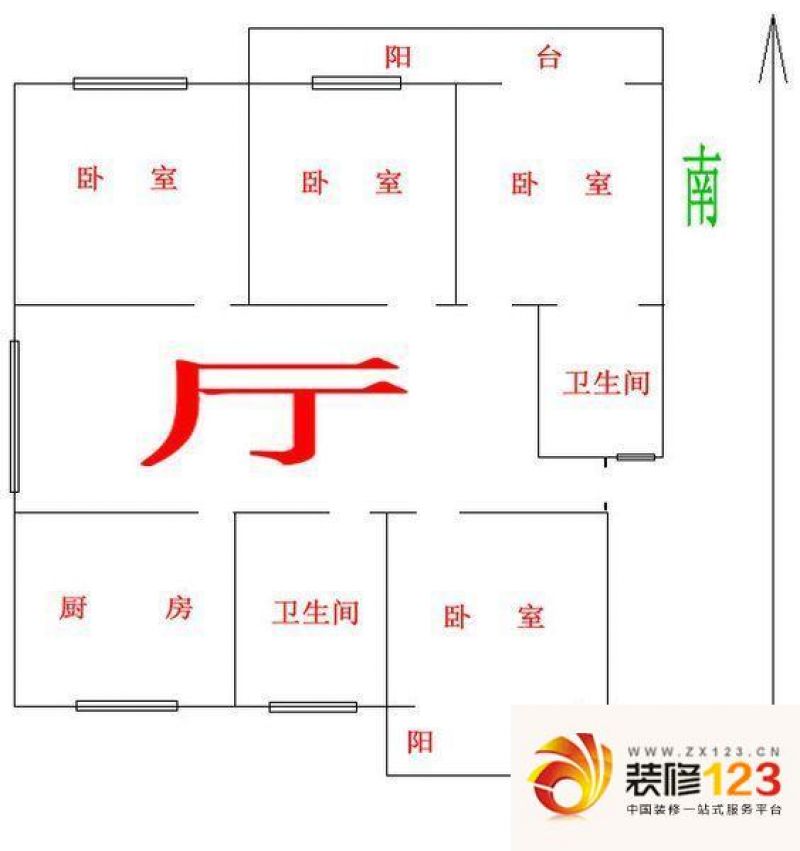 南京和燕花苑和燕花苑户型图户型图 3室 3室2.