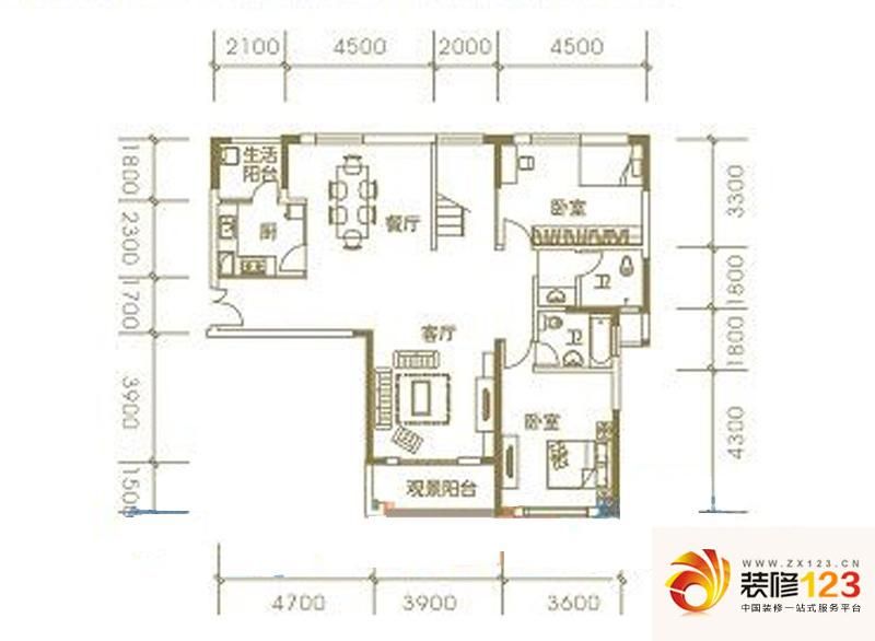 长沙青园青园04户型户型图图片大全-我的小区-长沙装