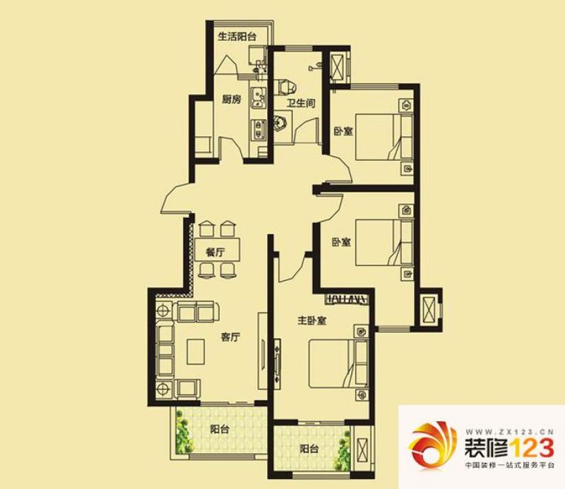 嘉盛溪畔美域X-1户型户型图 ...