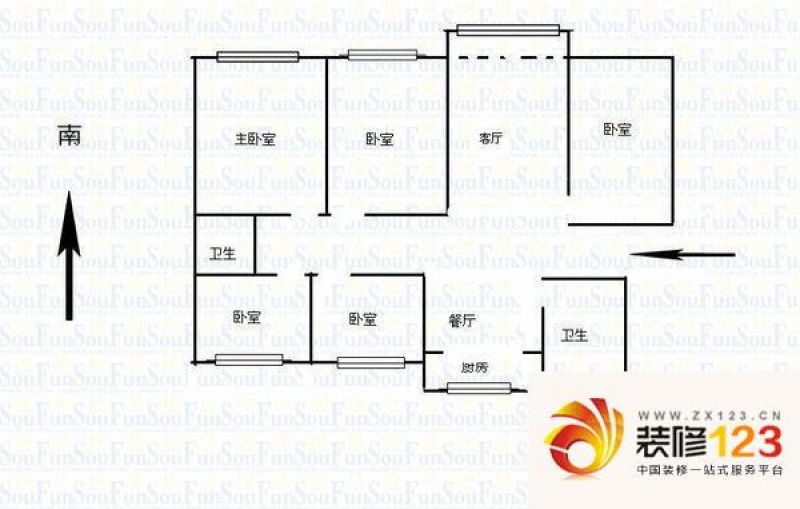 南京兴都花园兴都花园户型图户型图 3室 3室.