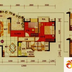 沙田东港城上郡户型图4区3栋1单 ...