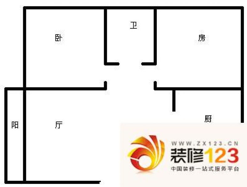 滨江豪园 2室 户型图