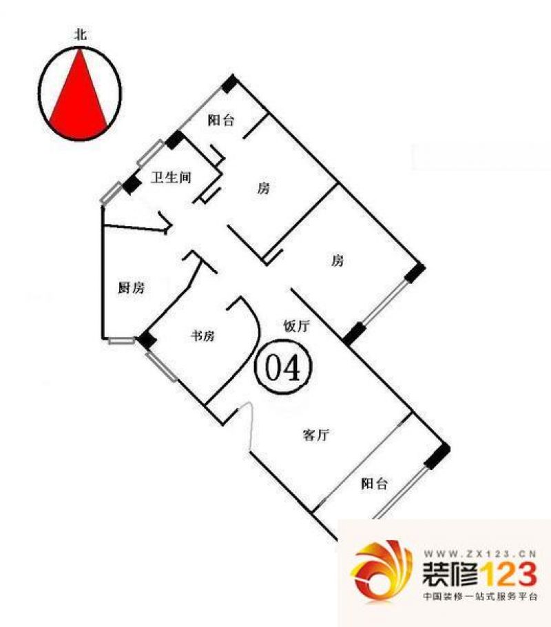 名雅苑户型图3室2厅户型图 3室2 .