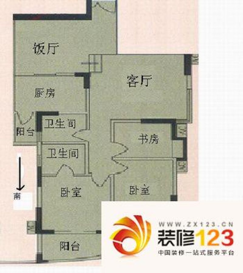 广州耀星华庭耀星华庭户型图3室2厅户型图 3室 .-我