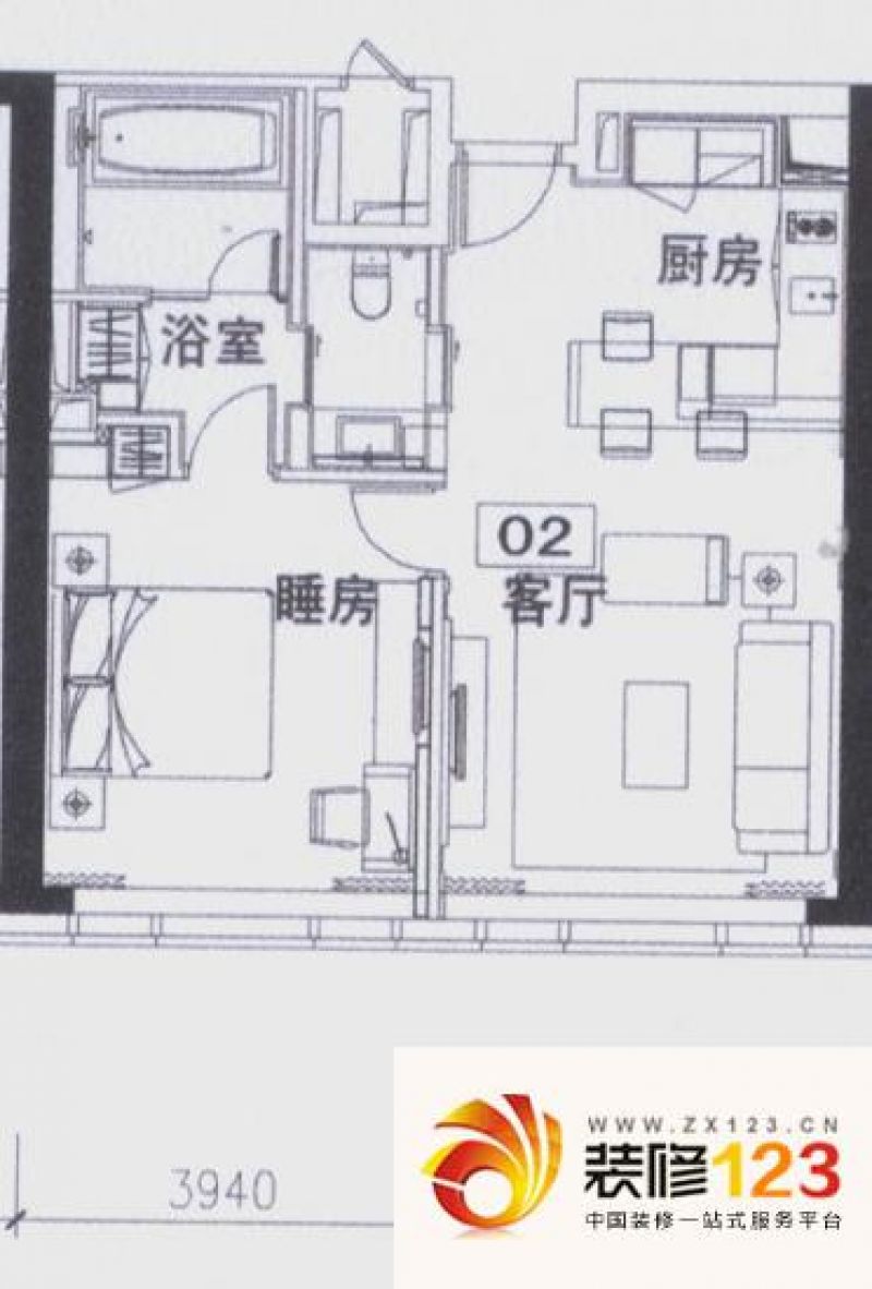 领峰户型图c座21-26,28-40层02.