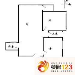 静安丽舍 2室 户型图