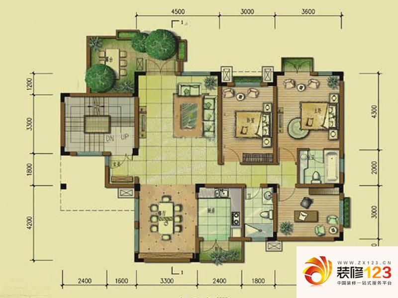 边城香格里d4户型户型图 .