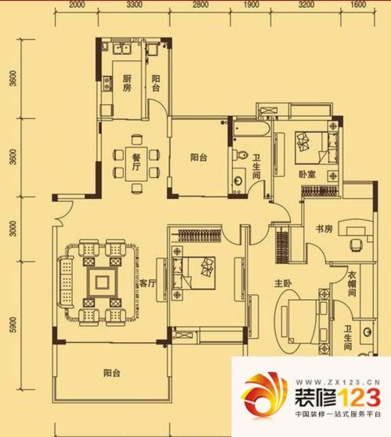 达鑫江滨新城 户型图