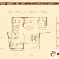 华星融城户型图C户型 3室2厅 ...