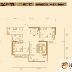 华星融城户型图G2户型 2室2厅 ...