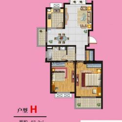 香缇郡户型图2期2,6,10栋标准.