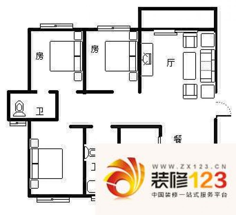 怡景花城户型图3室 户型图 3室2 .