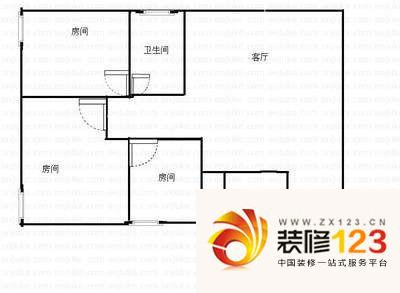 东立国际 3室 户型图