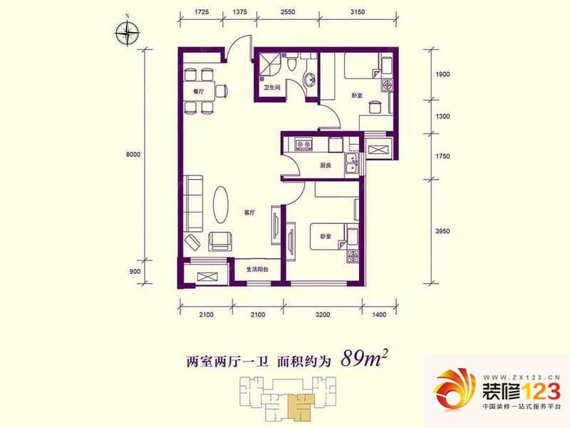 象博豪庭a户型户型图