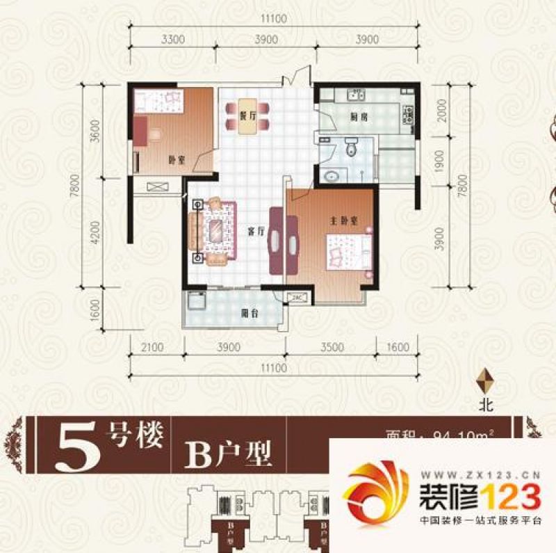 西安中登文景时代中登文景时代12#a1户型图.