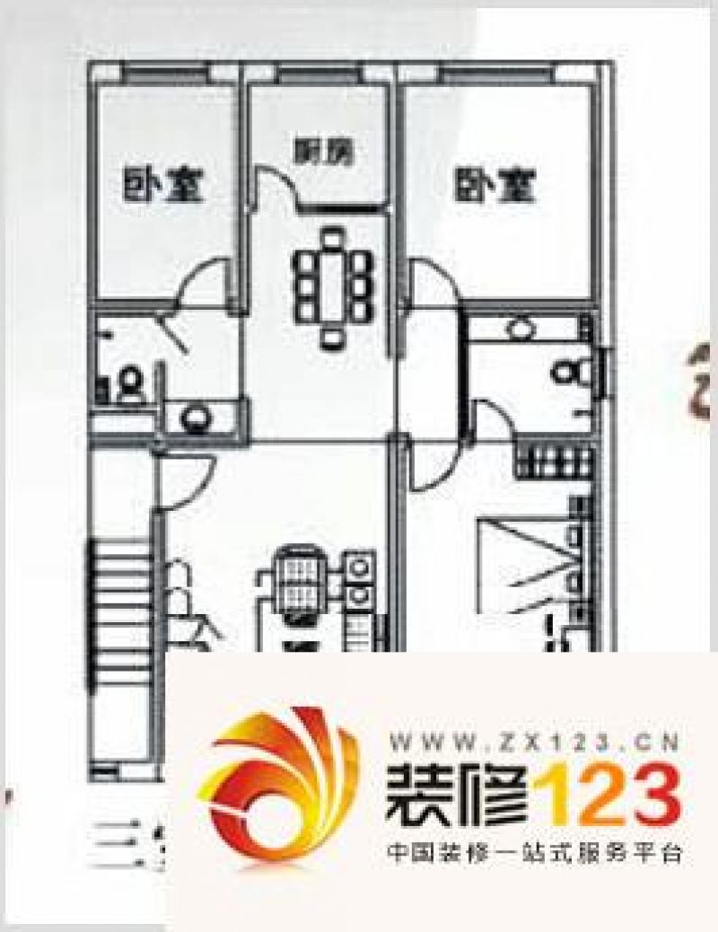 梧桐苑户型图户型图 3室2厅2卫1 ...