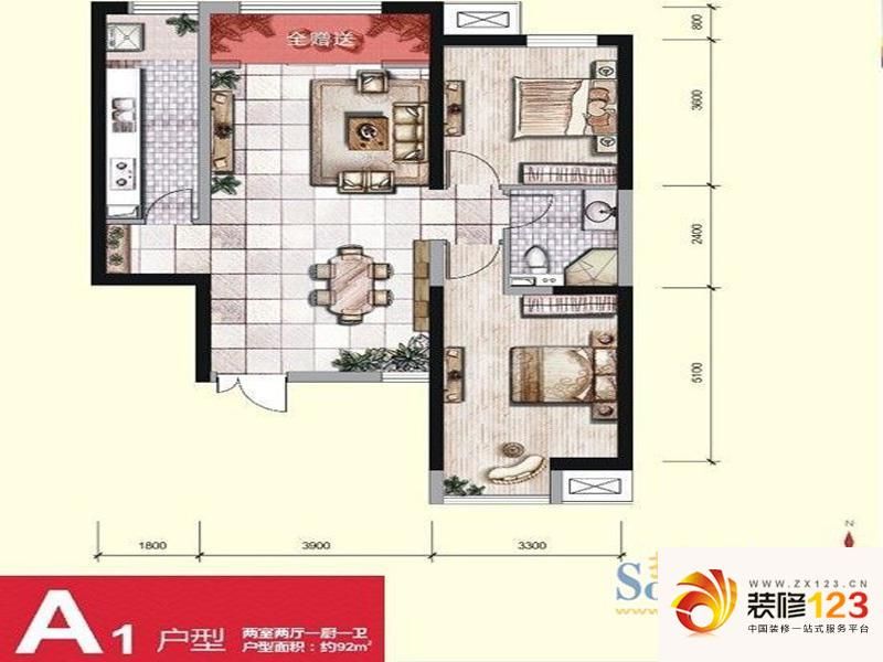 西安华远君城华远君城e户型户型图图片大全-我的小区-西安装信通网