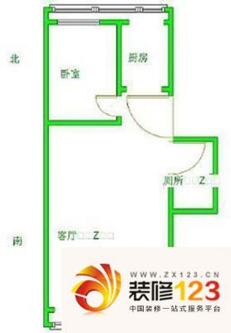 牛栏山小区户型图户型图 1室1厅1.