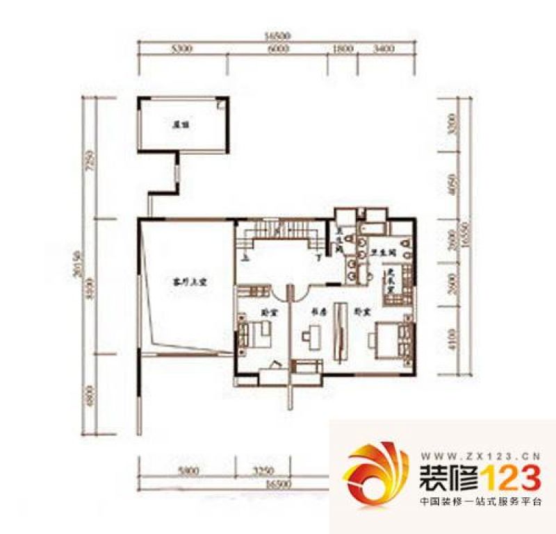 深圳三湘海尚三湘海尚c2户型户型图图片大全-我的小区