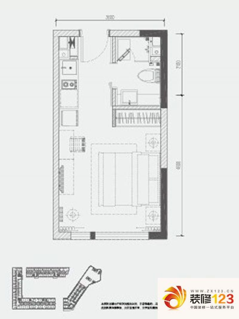 天津d-housed-house户型图公寓标准层a户型 1.