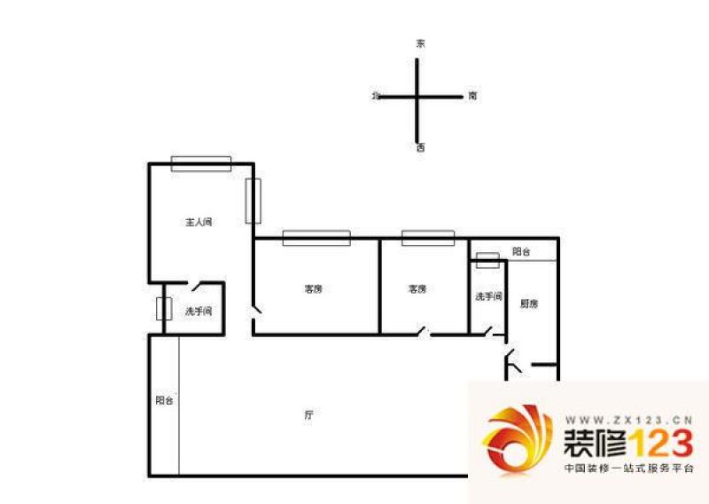 明轩户型图2室2厅户型图 2室2厅1.