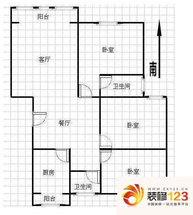 南京康盛花园(四期)康盛花园(四期)户型图户型图 2室 2.