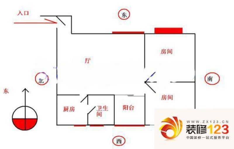 广州骏汇大厦骏汇大厦户型图3室2厅户型图 3室.