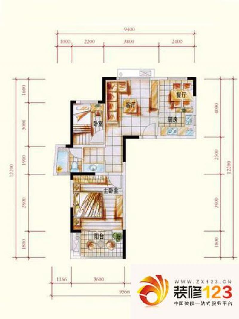 华门新西湖小镇h1户型户型图 .