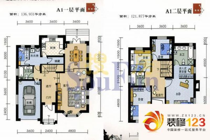 沈阳玫瑰园别墅玫瑰园别墅户型图5室3厅3卫 图片大全 我的小区 沈阳