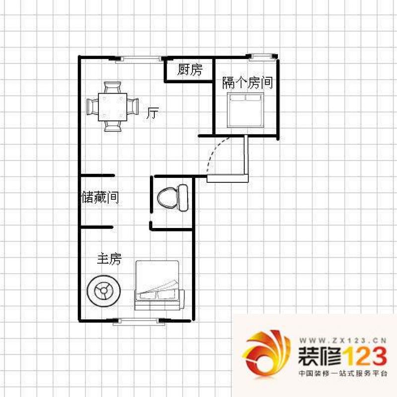 广厦天都城天河苑户型图2室 户型 .