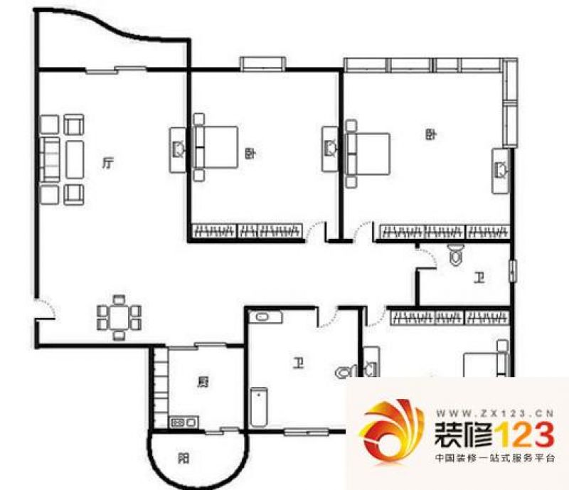 王府花园 户型图